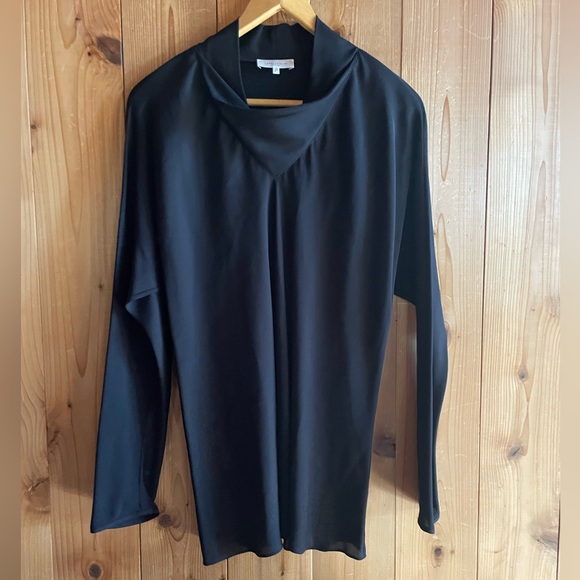 Lafayette 148 New York Silk Cowl Neck Large - Picture 4 of 8